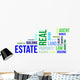Word Cloud Real Estate Wall Decal