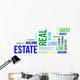 Word Cloud Real Estate Wall Decal