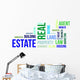 Word Cloud Real Estate Wall Decal
