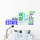 Word Cloud Real Estate Wall Decal