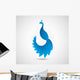 Abstract Peacock Leaf Icon Wall Decal