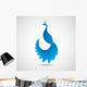 Abstract Peacock Leaf Icon Wall Decal