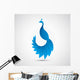 Abstract Peacock Leaf Icon Wall Decal