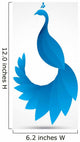 Abstract Peacock Leaf Icon Wall Decal