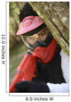 Kids Playing Paintball - Red Mask Wall Decal