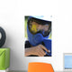 Kids Playing Paintball - Blue Mask Wall Decal