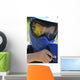 Kids Playing Paintball - Blue Mask Wall Decal