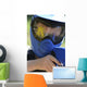 Kids Playing Paintball - Blue Mask Wall Decal