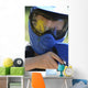 Kids Playing Paintball - Blue Mask Wall Decal