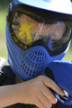 Kids Playing Paintball - Blue Mask Wall Decal