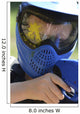 Kids Playing Paintball - Blue Mask Wall Decal
