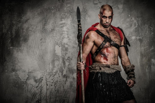Wounded Gladiator Red Coat Wall Decal