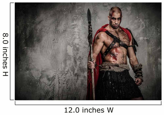 Wounded Gladiator Red Coat Wall Decal