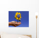 Solar Flower Hand Wall Decal