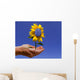Solar Flower Hand Wall Decal