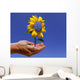 Solar Flower Hand Wall Decal