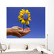 Solar Flower Hand Wall Decal