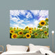 Sommer Sonnenblumen Mit Blauem Wall Decal