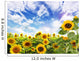 Sommer Sonnenblumen Mit Blauem Wall Decal