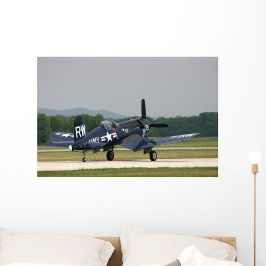 Avion Corsair Au Dcollage Wall Decal