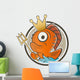 Fish King Cartoon Wall Decal