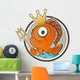 Fish King Cartoon Wall Decal