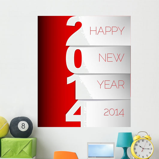 Happy New Year 2014 Wall Decal