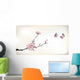 Blossom and Butterflies Painting Wall Decal