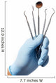 Hand with Professional Dental Wall Decal
