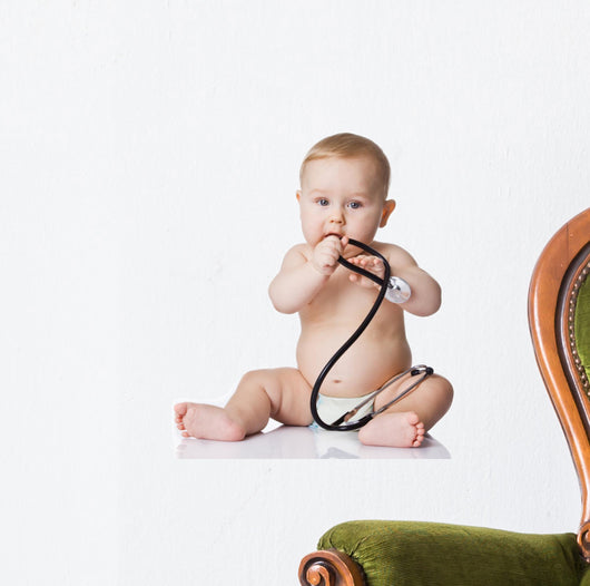 Adorable Baby with Stethoscope Wall Decal