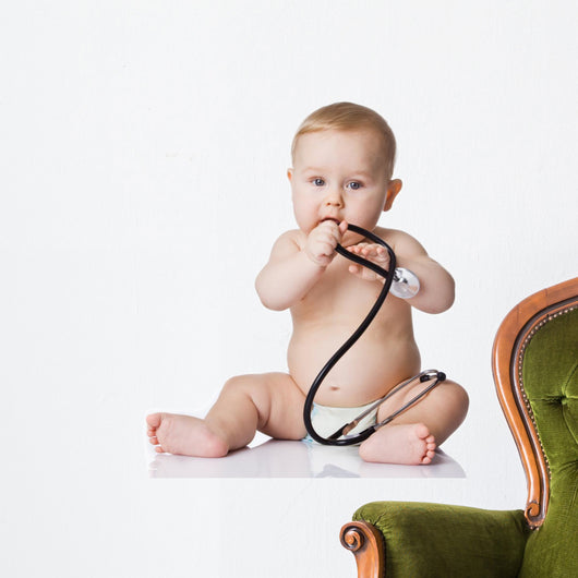 Adorable Baby with Stethoscope Wall Decal
