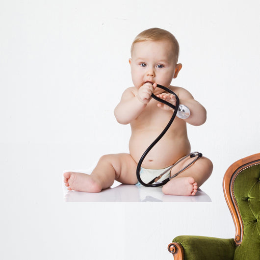 Adorable Baby with Stethoscope Wall Decal