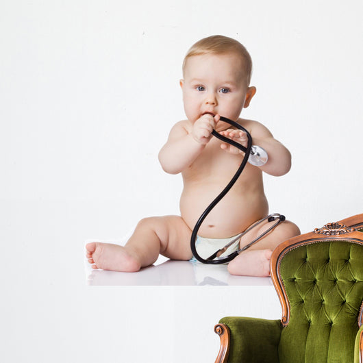 Adorable Baby with Stethoscope Wall Decal