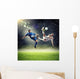 Two Football Players Striking Wall Decal