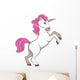 White Unicorn with Pink Wall Decal