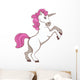 White Unicorn with Pink Wall Decal