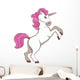 White Unicorn with Pink Wall Decal