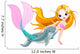 Cute Mermaid and Dolphin Wall Decal