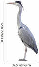 Heron over White Wall Decal