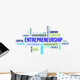 Word Cloud Entrepreneurship Wall Decal