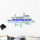 Word Cloud Entrepreneurship Wall Decal