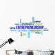 Word Cloud Entrepreneurship Wall Decal
