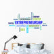 Word Cloud Entrepreneurship Wall Decal