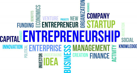 Word Cloud Entrepreneurship Wall Decal