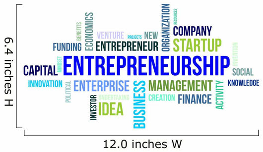 Word Cloud Entrepreneurship Wall Decal