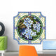 Blue Forget-me-not Flower Wall Decal
