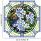 Blue Forget-me-not Flower Wall Decal