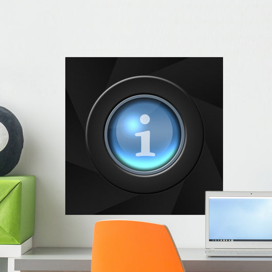 Internet Blue Icon Wall Decal