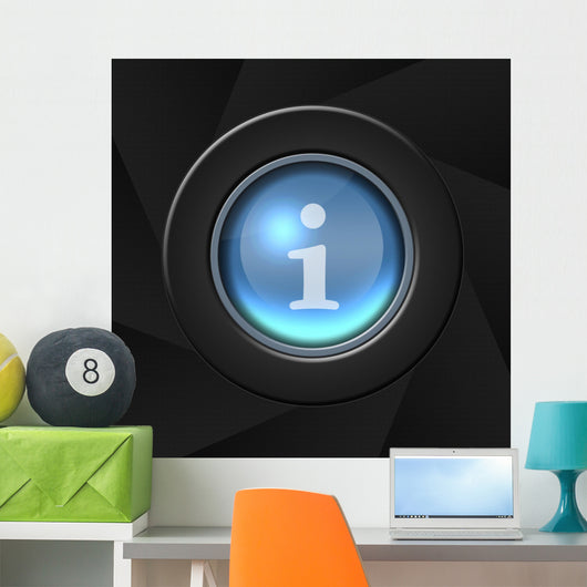 Internet Blue Icon Wall Decal