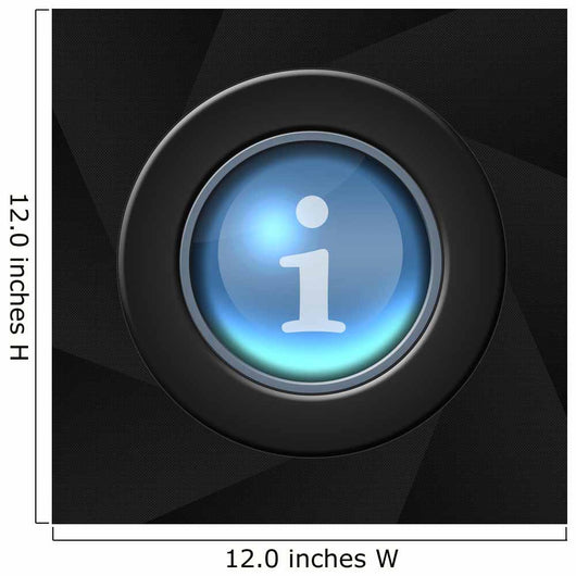 Internet Blue Icon Wall Decal